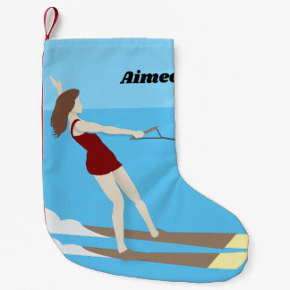 Meia De Natal Pequena Waterski, estilo Vintage