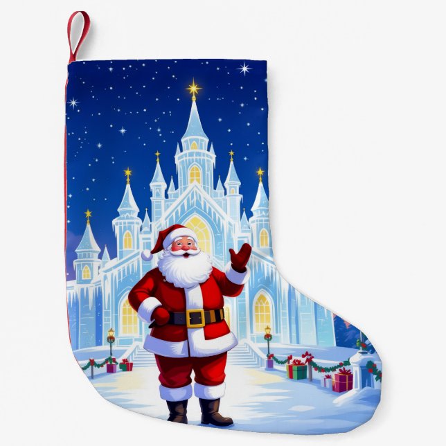 Meia De Natal Pequena „Weihnachtliche Harmonie“ (Frente)