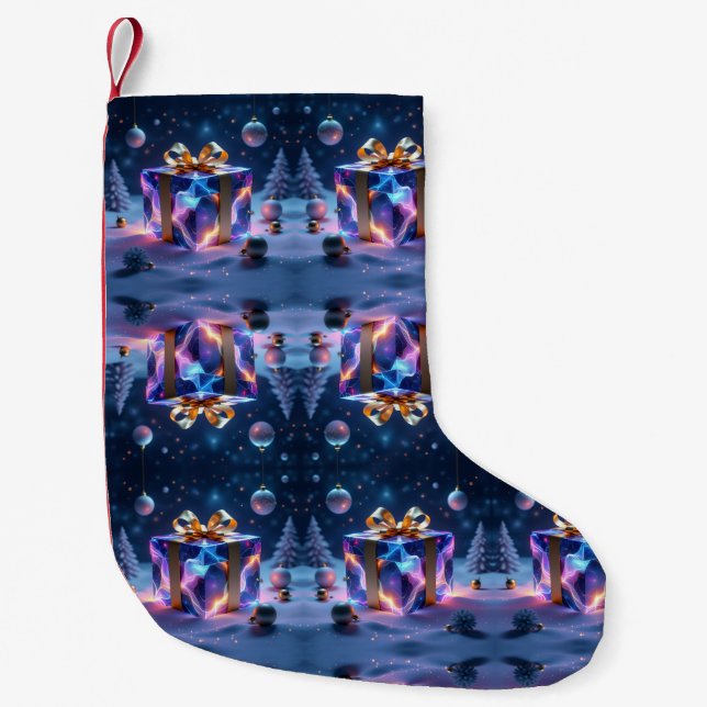 Meia De Natal Pequena „Weihnachtliche Harmonie“ (Frente)