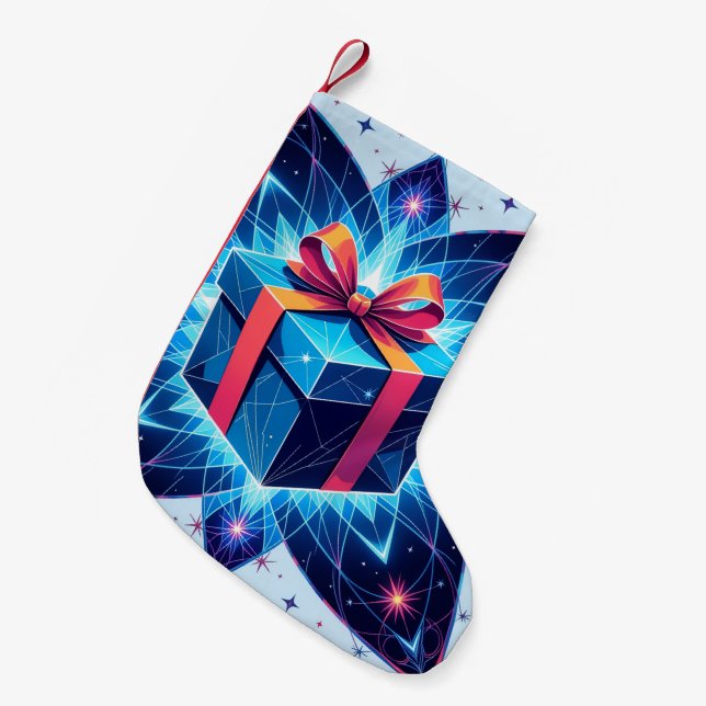 Meia De Natal Pequena „Weihnachtliche Harmonie“ (Frente (Pendurada))