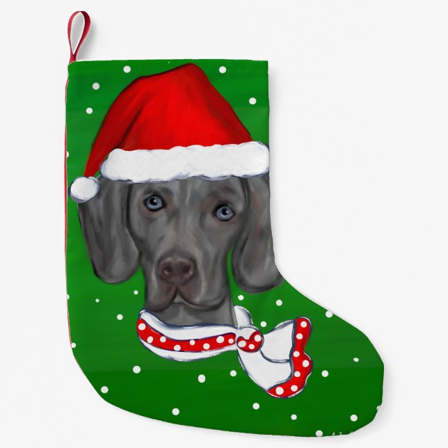 MEIA DE NATAL PEQUENA WEIMARANER (Frente)