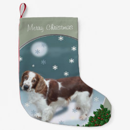 Meia De Natal Pequena Welsh Springer Spaniel Natal