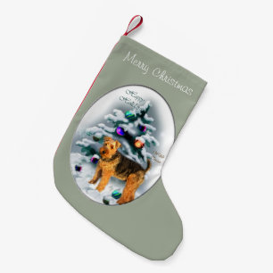 Meia De Natal Pequena Welsh Terrier Christmas