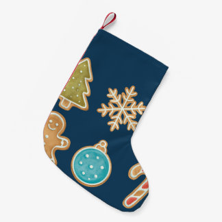 Meia De Natal Pequena Whimsical Christmas Cookie Icons