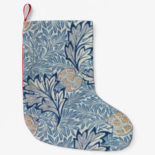 Meia De Natal Pequena William Morris Apple Fllower Design