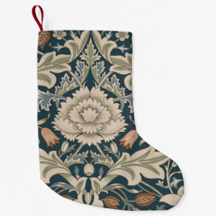 Meia De Natal Pequena William Morris Severn Floral Garden Flower Classic