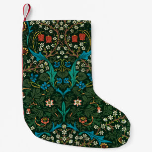 Meia De Natal Pequena William Morris Tecido Natal Stocking