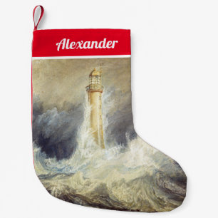Meia De Natal Pequena William Turner - Farol de Bell Rock