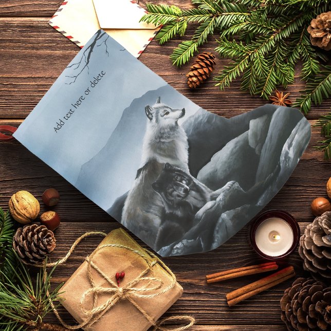 Meia De Natal Pequena Wolf Castle Guardas (Criador carregado)