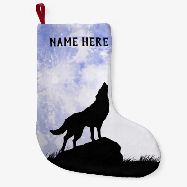 Meia De Natal Pequena Wolfenoot (Frente)