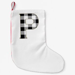 Meia De Natal Pequena Xadrez Gingham P