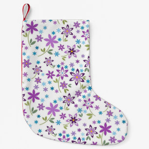 Meia De Natal Pequena Xmas Gift Bonito Ditsy Floral
