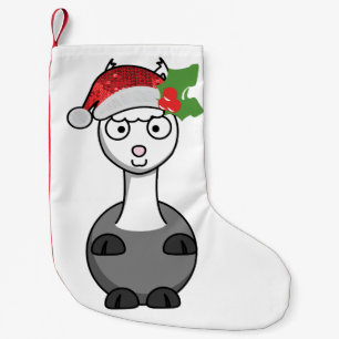 Meia De Natal Pequena xmas santa claus alpaca christmas stock