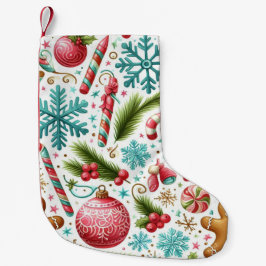 Meia De Natal Pequena Xmas socks