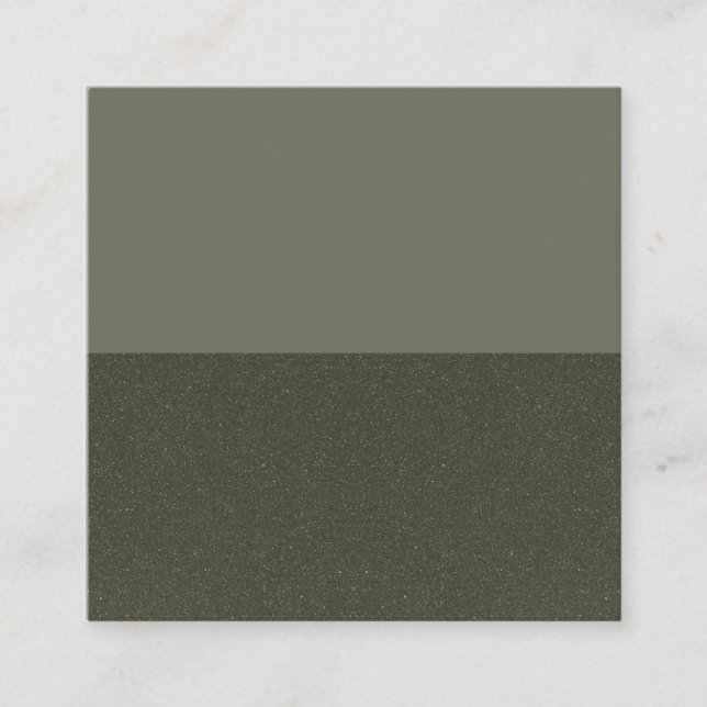 Meia e meia placa de referência verde Moss - Perso (Frente)