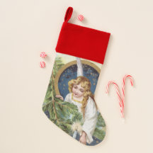 Meia festiva do anjo do feriado do Natal do