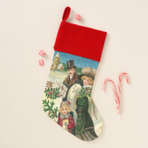 Meia festiva do feriado da família do natal