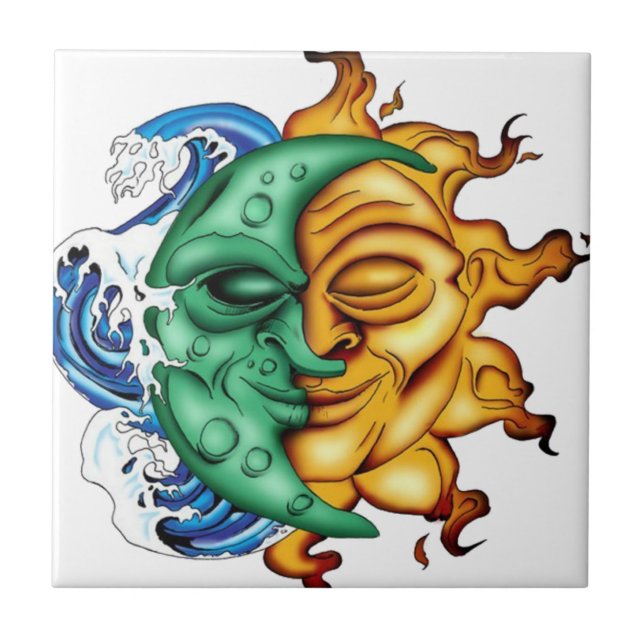 Meia lua meio Sun (Frente)