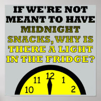 Meia-noite Cachorros de geladeira Poster