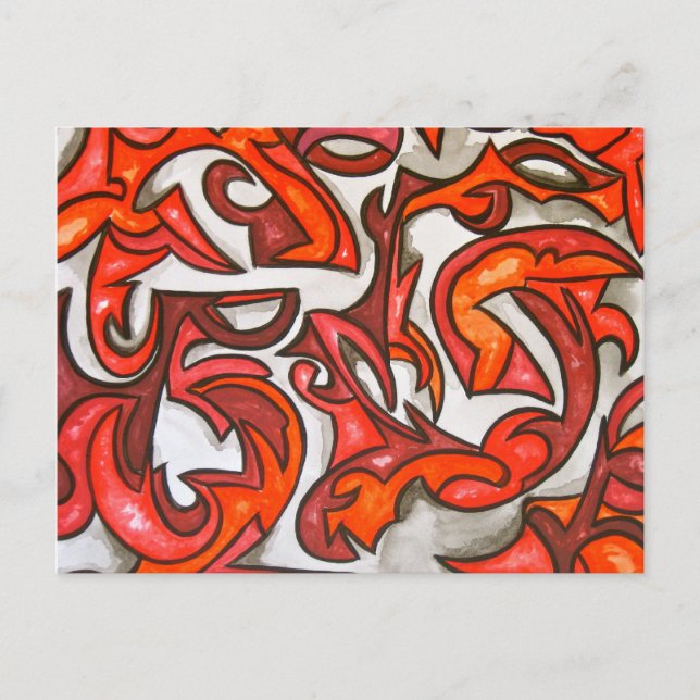 Meia-noite em Veneza - cartão abstrato (Frente)