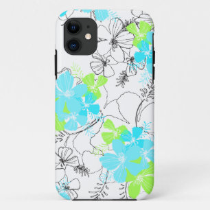 Meia-noite Garden Hawaiian Hibiscus iPhone 5 Capas