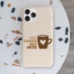 Meia Professora Marrom Engraçada E Cheia De Café<br><div class="desc">Esta é uma capas de iphone de Computador Metade do Professor!</div>
