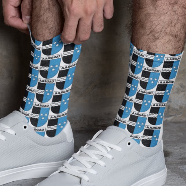 Meias Aargau, Switzerland. Swiss Cantons Coat of Arms (Criador carregado)