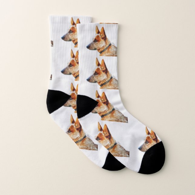 Meias Boomer Red Heeler Unisex Socks (Par)