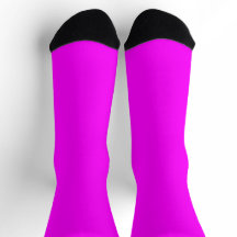 Meias Bright SANDOPIX Cores Sólidas Magenta-Fúcsia