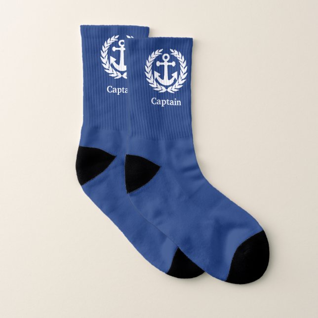 Meias Capitão e âncora dos barcos (Par)
