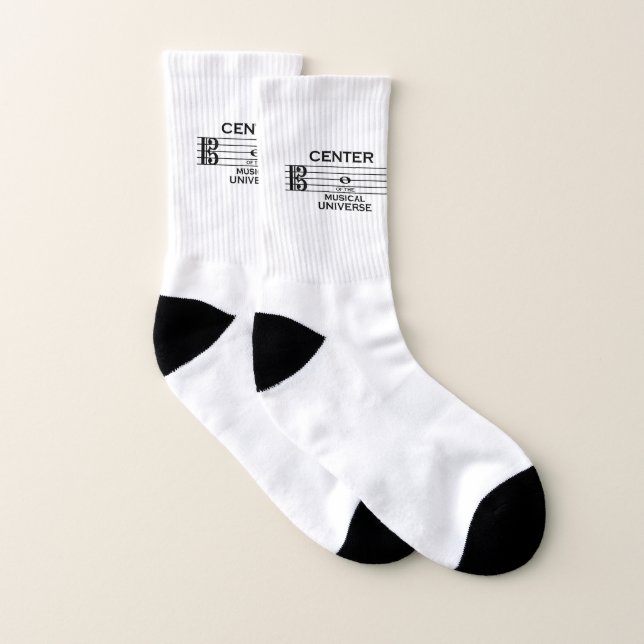 Meias Center of the Musical Universe Alto Clef Socks (Par)