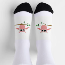 Meias de Coruja Rosa