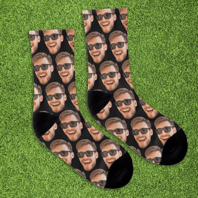 Meias De Fotos Personalizadas Engraçadas Para Home (Funny Personalized Face Photo Socks
)
