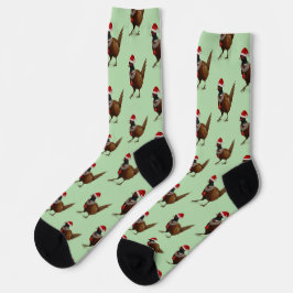 Meias de Natal de faisão - enchimento de meia perf
