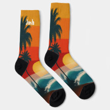 Meias de Praia Tropical