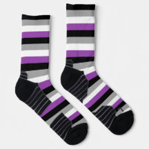 Meias de Sinalizador de PRIDE Asexual