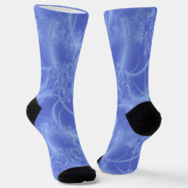Meias De Tripulação Fractal De Gelo