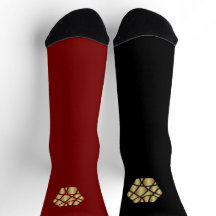 Meias Dualidade – Vermelho & Preto