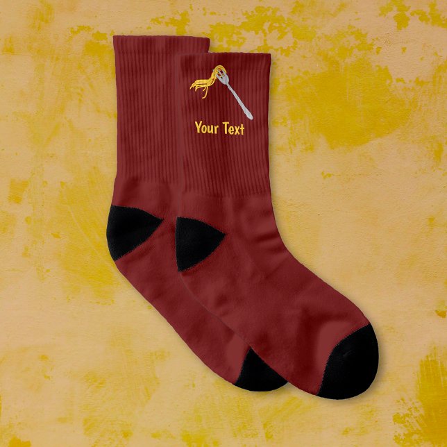 Meias Espaguete - macarrão-tema italiano - texto persona (Criador carregado)