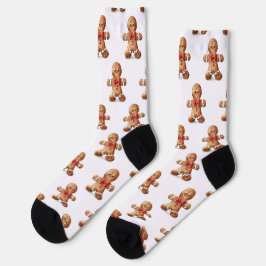 Meias Festivas de Homem de Biscoito Fofo
