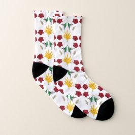 Meias inspiração de beija-flores