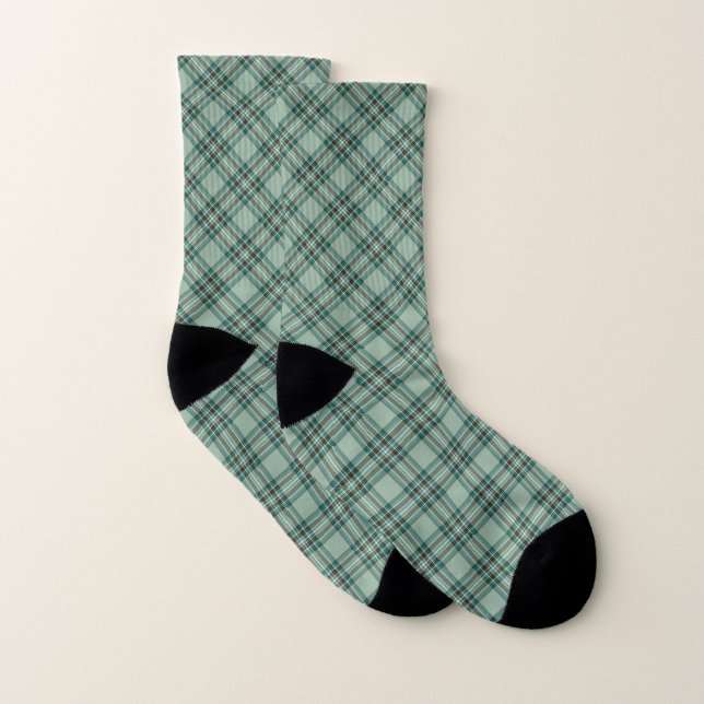 Meias Kelly Tartan Pattern Green Xadrez (Par)