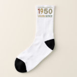Meias Legend Since 1950<br><div class="desc">Comemore uma história de conquistas e momentos memoráveis com a estampa 'Legend Since 1950'. Um design atemporal e elegante, perfeito para presentear quem nasceu em 1950 ou para celebrar esse marco histórico. Ideal para aniversários, eventos comemorativos ou para destacar a sua trajetória lendária ao longo dos anos. Disponível em diversos...</div>