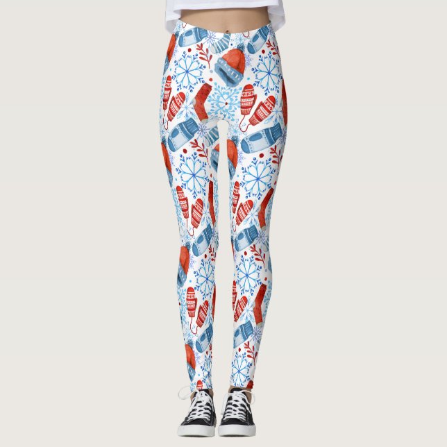 Meias Leggings com Acessórios de Inverno (Frente)