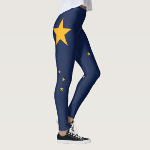 Meias Leggings da Bandeira do Alasca