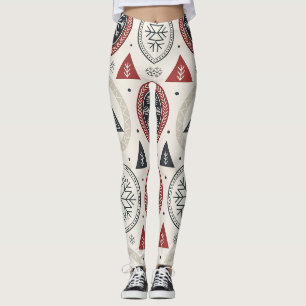 Meias Leggings de Inverno Nórdicas – Geométrico Es