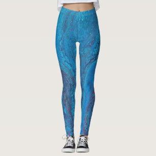 Meias Leggings Half a Love 2 Abstract Cool Gelo Az