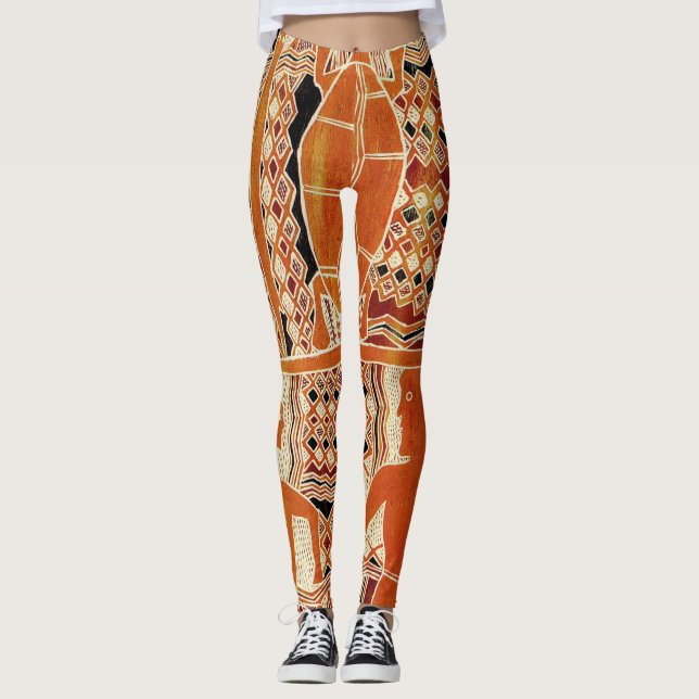 Meias Leggings Tribais Maori (Frente)
