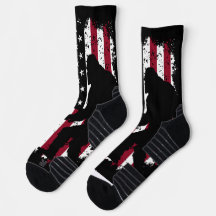 Meias Patrióticas Bigfoot Bandeira Americana
