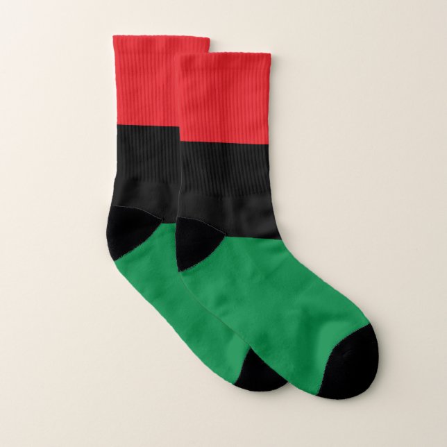 Meias Unia Flag Symbol & Pan African Flag / Kwanzaa (Par)